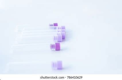 Hematology Tests Tube On White Background Stock Photo