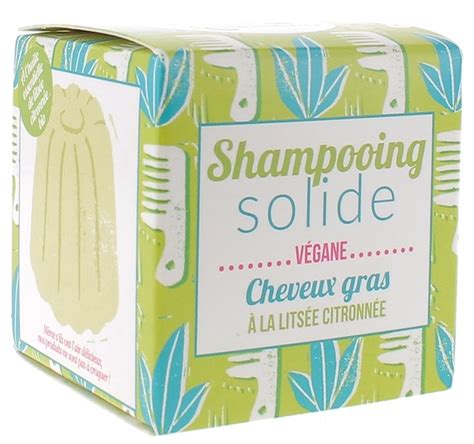 Shampooing solide cheveux gras à la litsée citronnée Lamazuna pain de 55g