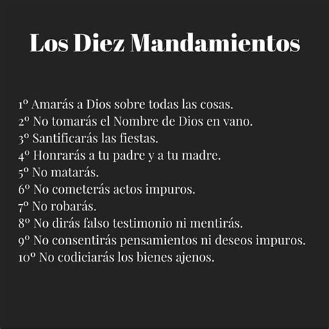 Los 10 Mandamientos Conoce Facil Y Rapido Los Diez Mandamientos De Dios Eroppa