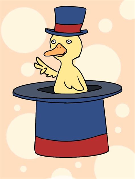 A duck in a top hat : r/drawing