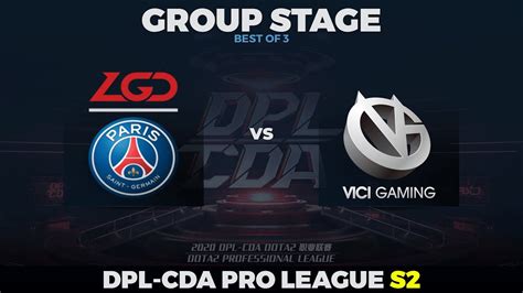 PSG LGD Vs Vici Gaming Game 3 DPL CDA Season 2 Group Stage W MLP