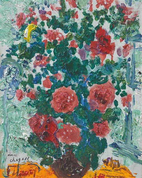 The Red Bouquet Le Bouquet Rouge Marc Chagall Posters By Marc