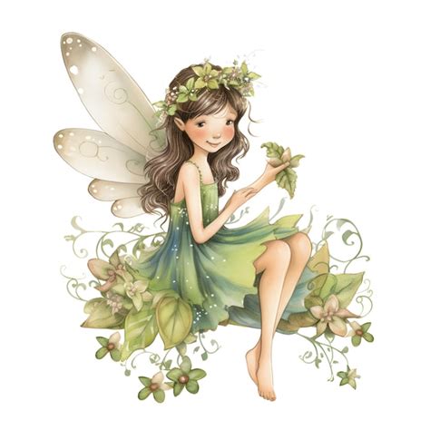 Premium AI Image | Mystical and magical fairy clipart