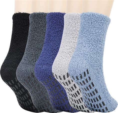 Qkurt Paires Chaussettes Moelleuses Chaussettes De Sommeil Chaudes