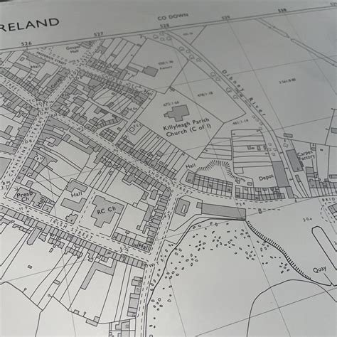 Vintage Ordnance Survey Map Of Killyleagh On The Square Emporium