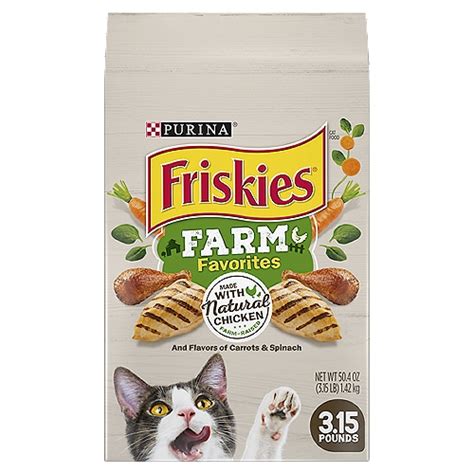 Purina Friskies Dry Cat Food Farm Favorites With Chicken 315 Lb Bag