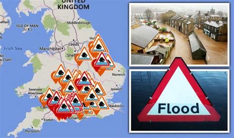 UK Weather Warning Brits Braced For Huge Flooding As Dozens Of Weather