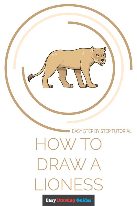 How To Draw A Lioness Really Easy Drawing Tutorial Drawing Tutorial