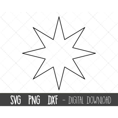 Star svg, 8 point star svg, star svg, star clipart, holiday - Inspire ...