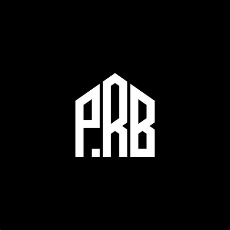 diseño de letras prb diseño de logotipo de letras prb sobre fondo