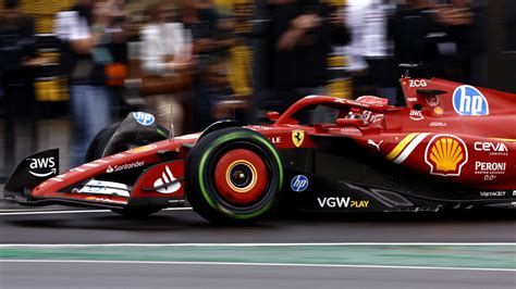 Charles Leclerc On Pole For Belgian Grand Prix As Max Verstappen Takes 10 Place Grid Penalty