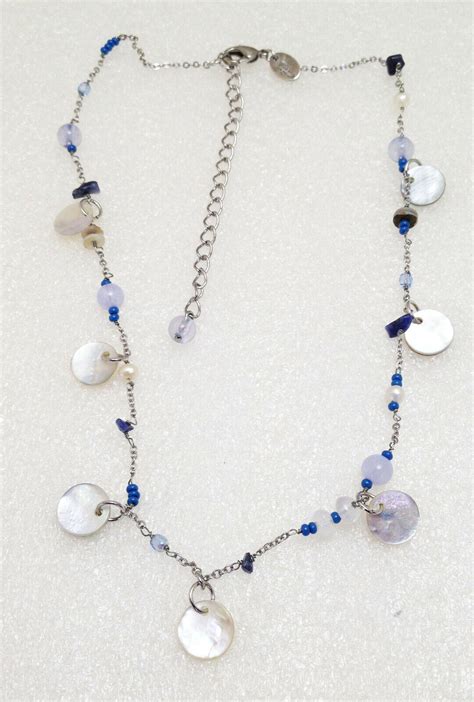 Lia Sophia Castaway Necklace W Mother Of Pearl Lapi Gem