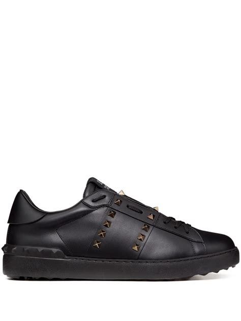 Valentino Garavani Rockstud Untitled Leather Sneakers Farfetch