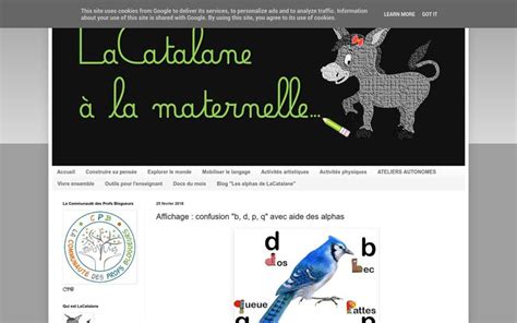 Lacatalane La Maternelle Affichage Sur La Confusion B D P Q