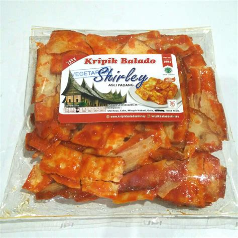 Jual Keripik Balado Shirley Asli Padang250g Shopee Indonesia