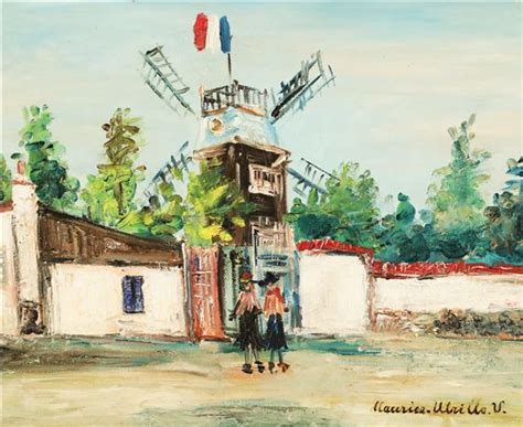 Maurice Utrillo Depicting Le Moulin De La Galette Mutualart