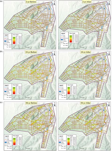 The Distribution Of Waterlogged Points Under Different Rainfall Return