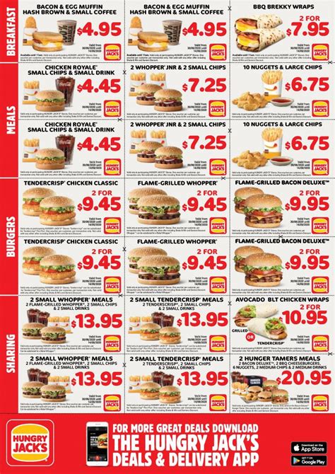 Deal Hungry Jack S Vouchers Valid Until September Frugal Feeds