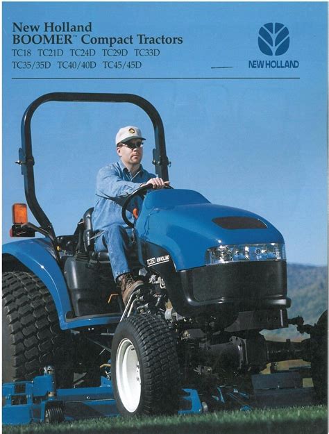 New Holland Boomer Compact Tractor Tc18 Tc33d Tc35 Tc40 Tc45 Brochure