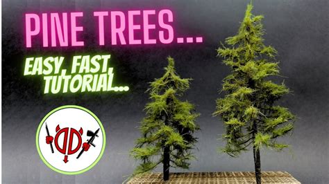 Super Easy Scale PINE TREES For A DIORAMA YouTube