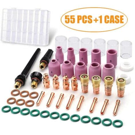 Pcs Tig Soudage Accessoires Kit Superieure Gaze Verre Verre De La