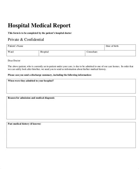 Free 42 Medical Report Samples Word Pdf Photoshop Illustrator