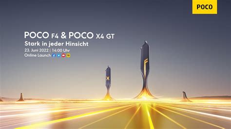 POCO F4 POCO X4 GT Globales Launch Event YouTube