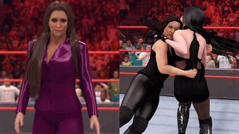 Wwe 2k22 Stephanie Reveals The Captains Jessica Vs Nikki Cross