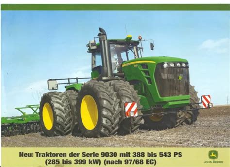 Prospectus Brochure Prospekt Tracteur John Deere Serie Mit Bis