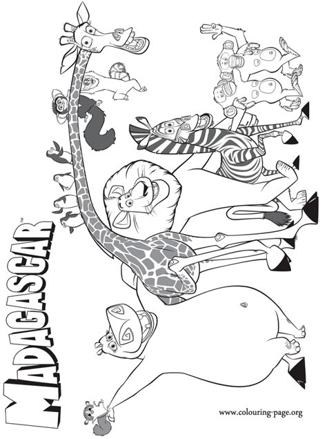 Printable Colouring Pages Madagascar Clip Art Library