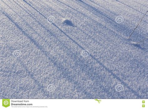 Fondo De La Nieve Acumulada Por La Ventisca Del Invierno Foto De