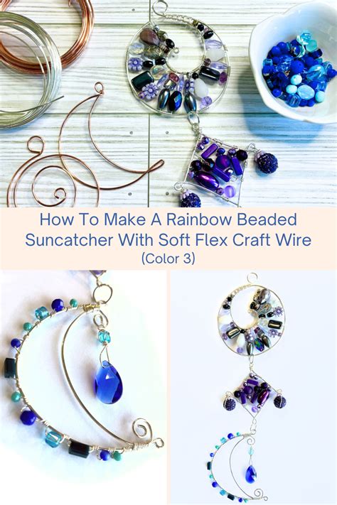 How To Make A Rainbow Beaded Suncatcher With Soft Flex Craft Wire