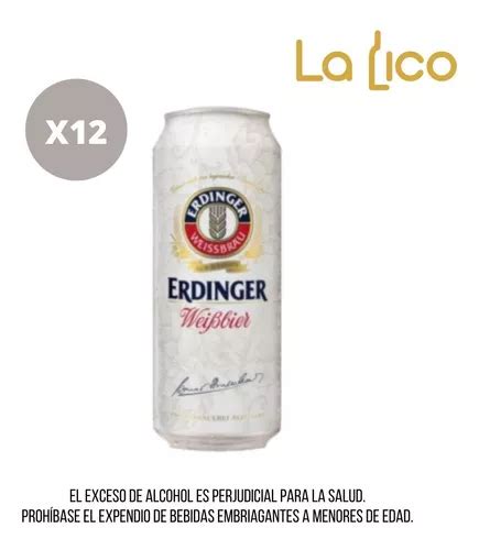 Cerveza Erdinger Weissbier Lata 500 Ml X mL a 28 Cuotas sin interés