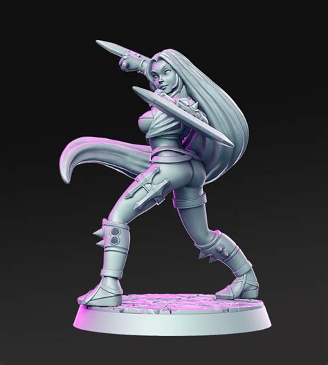 Female Rogue Dnd Miniature Fighter Miniatures for Tabletop Games Like D ...