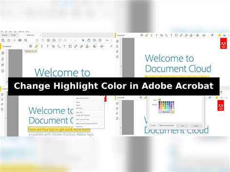 How To Change Highlight Color In Adobe Acrobat Graphics Gaga