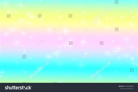 Glitter Rainbow Princess Background Unicorn Backdrop Stock Illustration ...