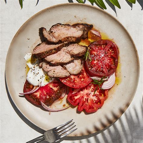 Grilled Rosemary Lamb With Juicy Tomatoes Recipe | Bon Appétit