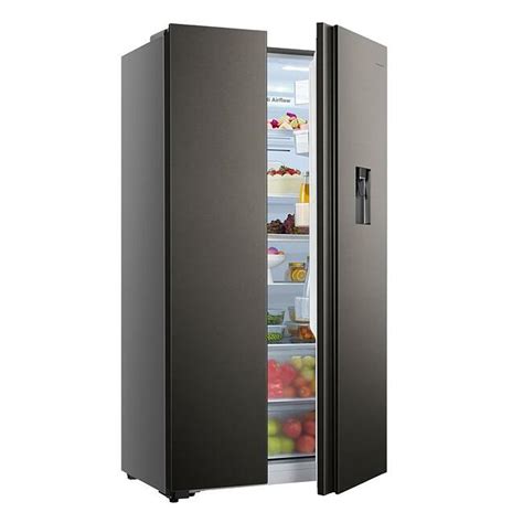 Hisense 481l Side By Side Fridge With Water Ice Dispenser Stainless