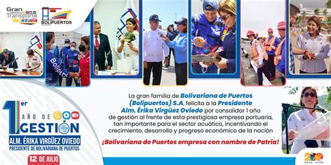 Bolipuertos Oficial On Twitter Aniversario Desde Bolivariana De