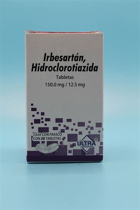 IRBESARTAN HIDROCLOROTIAZIDA 150 12 5MG 28 TABLETAS Farma Gen