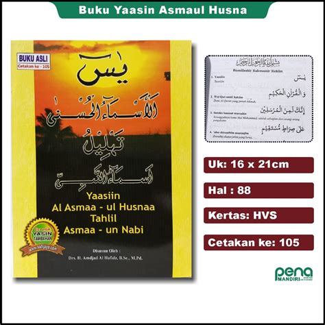 Jual Buku Yasin Tahlil Latin Dan Terjemah Yasin Kuning Besar A X