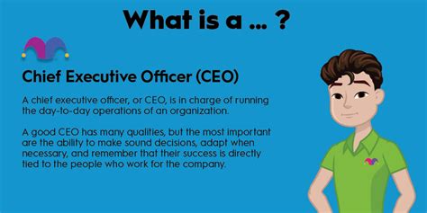 Chief Executive Officer CEO What They Do Other Chief 52 OFF