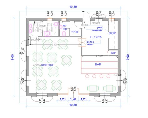 Progetti Di Case In Legno RISTORANTE 97 MQ