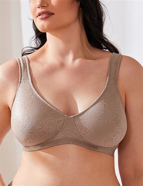 Wingslove Womens Full Coverage Wireless Support Non Padded Plus Size Minimizer Bratoffee 40dd