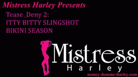 Tease Deny Itty Bitty Slingshot Bikini Season Mistress Harley Studio Clips Sale
