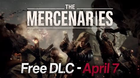 Resident Evil 4 Remake The Mercenaries Free Dlc Release Date Locked For