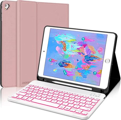 JADEMALL Coque Clavier Pour IPad 6eme Generation 2018 IPad 5eme Gen