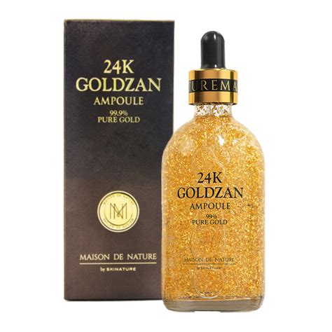 Skinature 24k Goldzan Ampoule 100ml 3 38 Fl Oz Contains 50mg Of 99