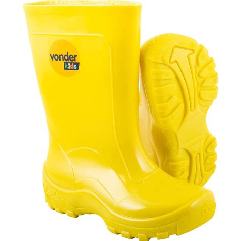 Bota Infantil Amarela Pvc Forro Tam Vonder Submarino