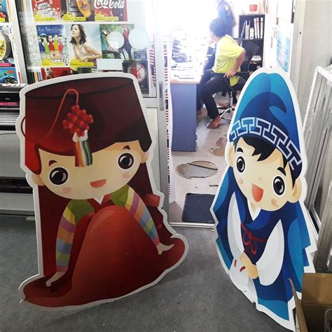 Mascot Standee Human Stand Printing Advertising